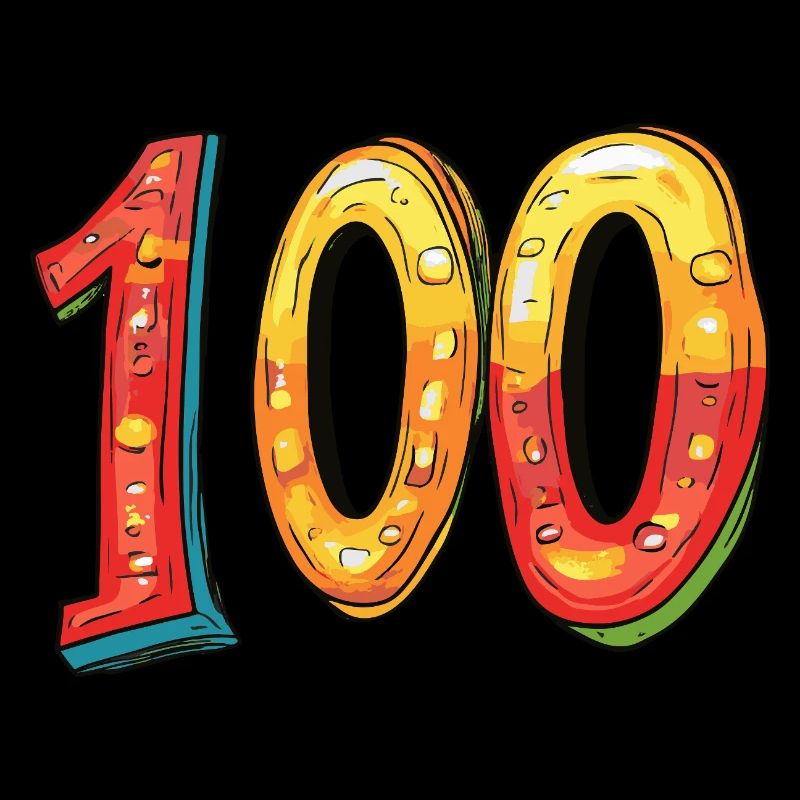 100 Zahl Comic