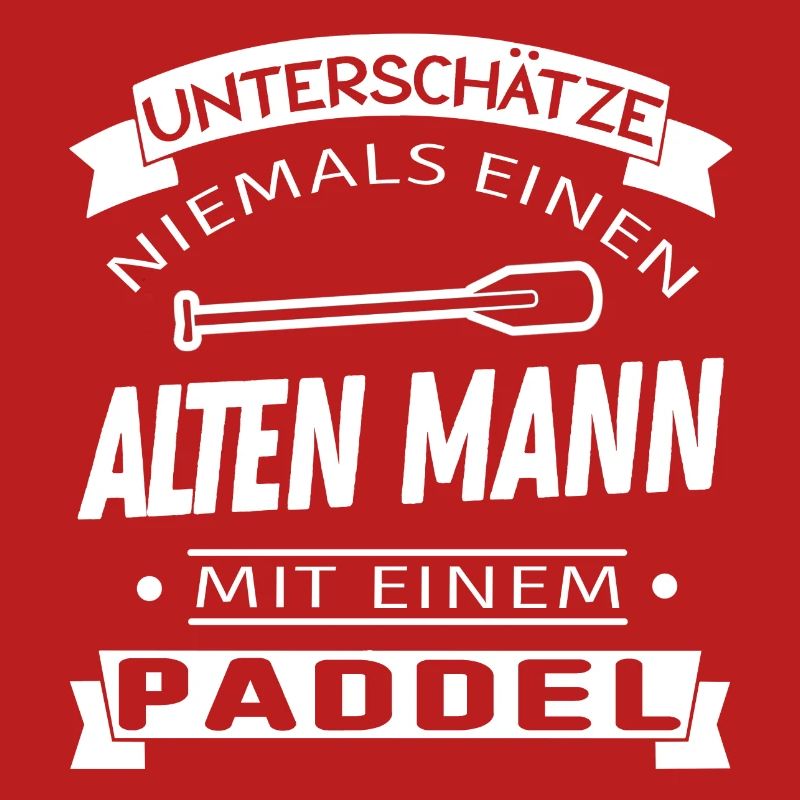 Alter Mann mit Paddel - Geschenk