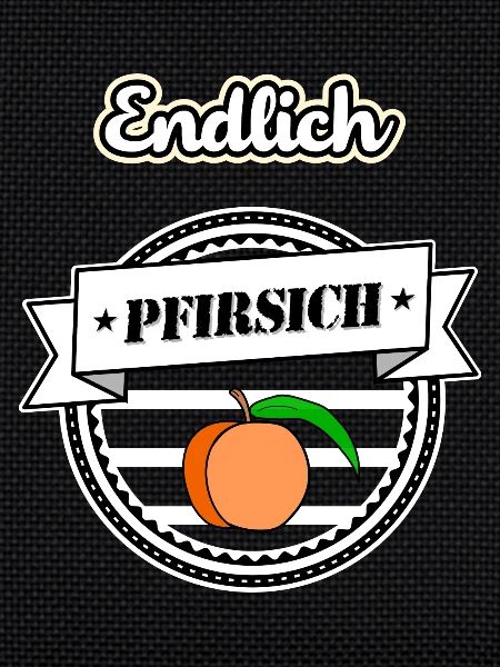 Endlich Pfirsich - 40 Vierzig sw