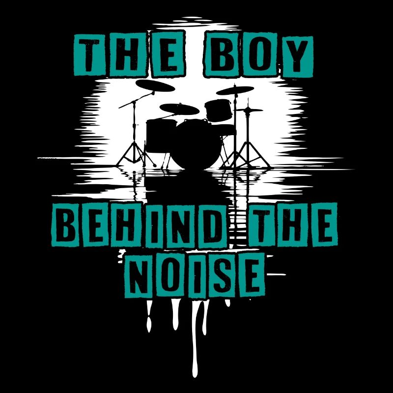 Drummer Boy Schlagzeuger Drumset Silhouette