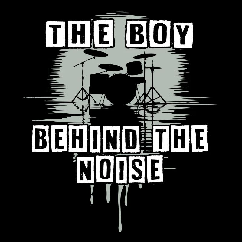 Drummer Boy Schlagzeuger Drumset Silhouette