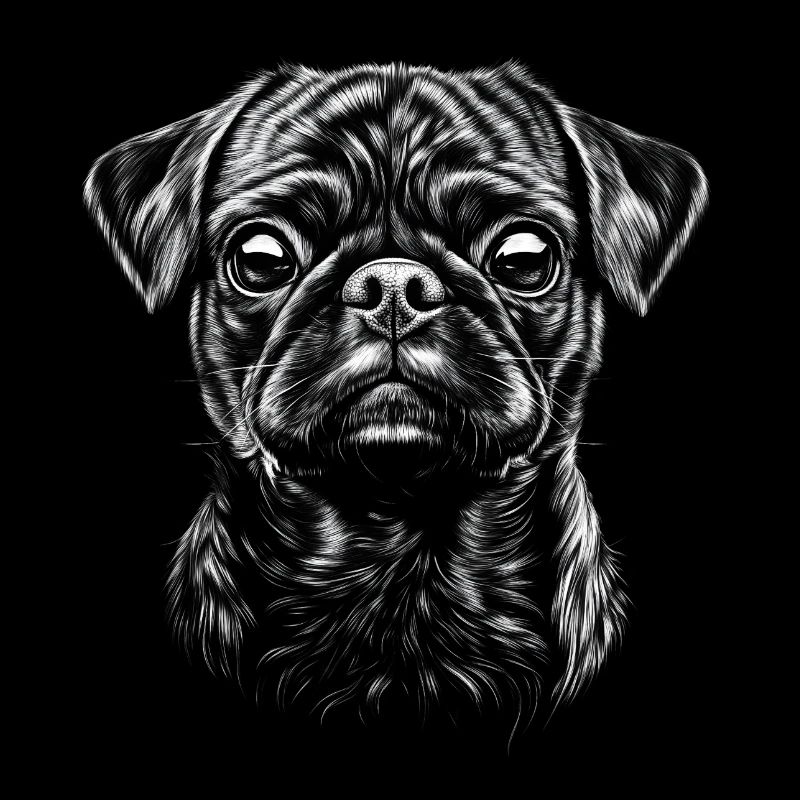 Carlin Portrait Chien Chien