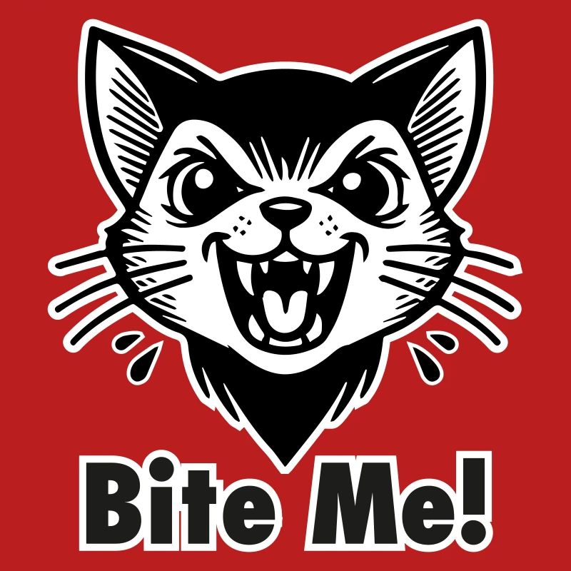 Gothic Vampire Cat - "Bite Me!" Design