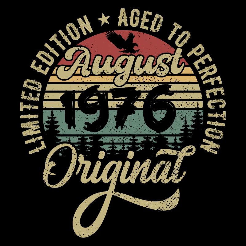 August 1976 Geburtstagsgeschenk August 1976 August