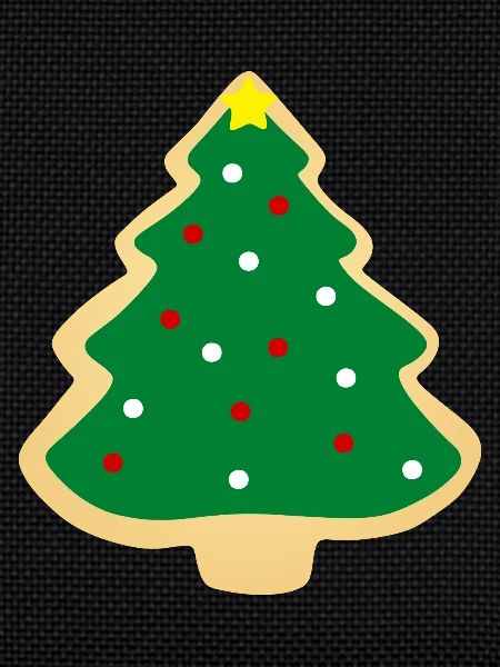 christmas tree cookie