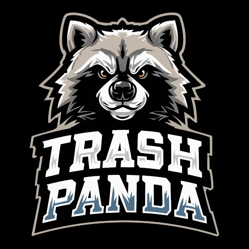 Trash Panda Raccoon Emblem