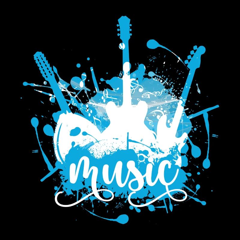Electric Blue Music Splash