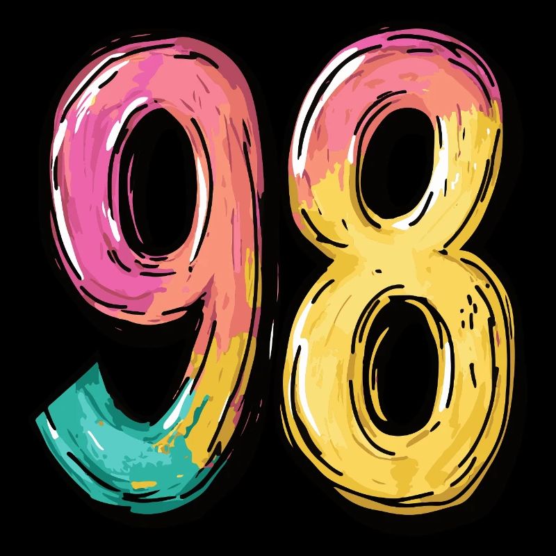 98 Zahl Comic