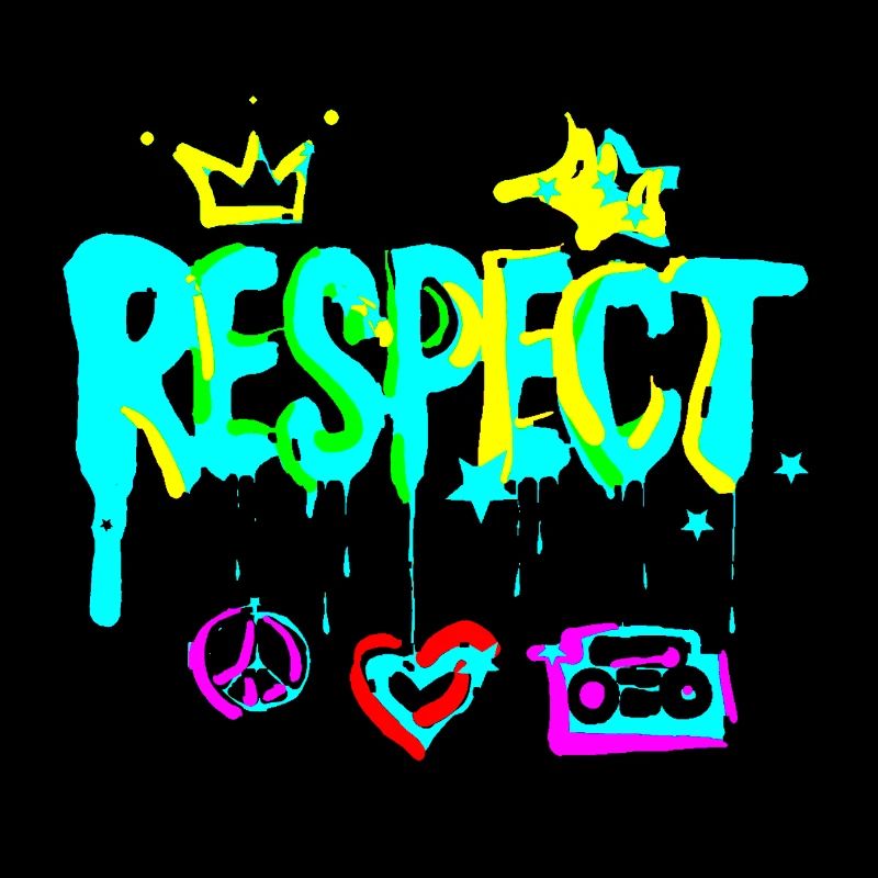 RESPECT Graffiti colourful