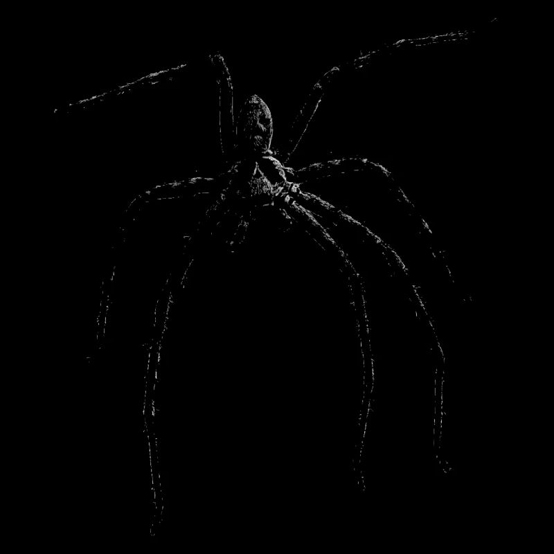 Spinne / schwarze Witwe + Skull bei Spinnenphobie