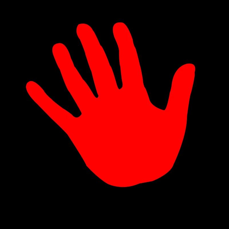 rouge à la main