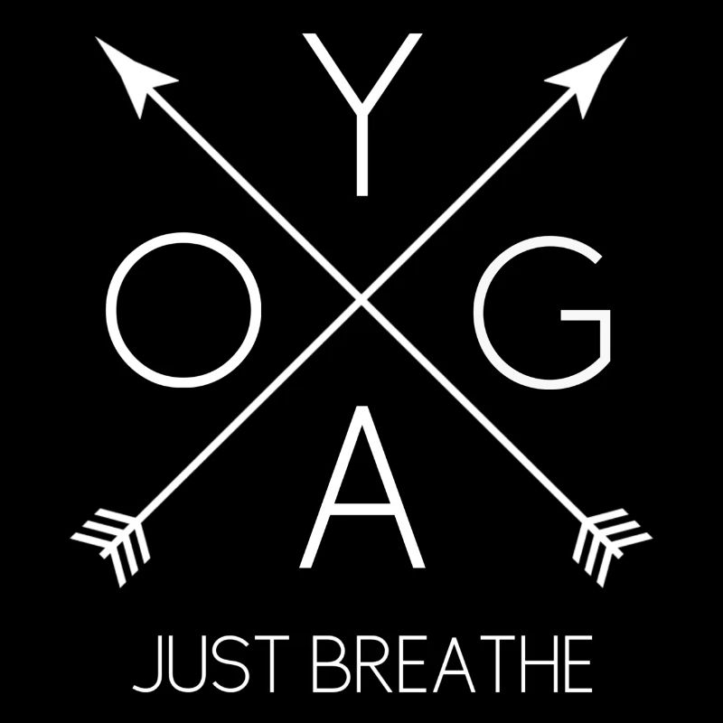 YOGA Just Breathe blanc