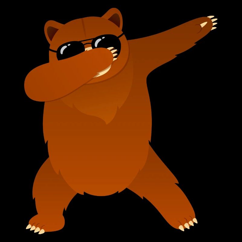 Dabbing Bear With Sunglasses - Cool Gift