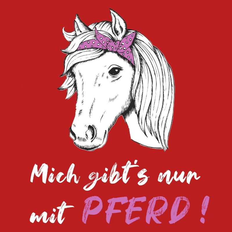 Mich gibts nur mit Pferd Mädchen Reiten Geschenk