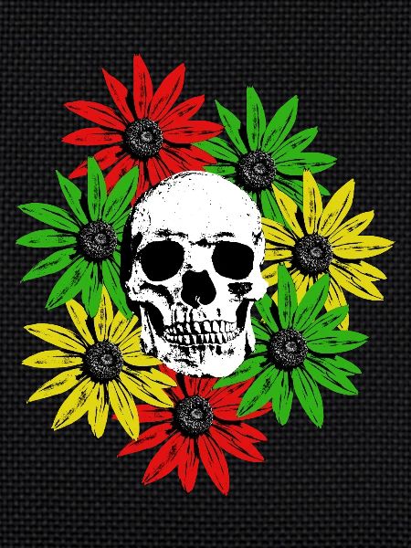 Floral Framed Skull