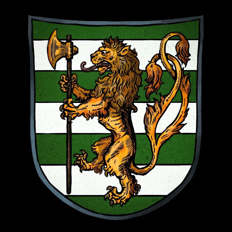 Wappen gold Löwe