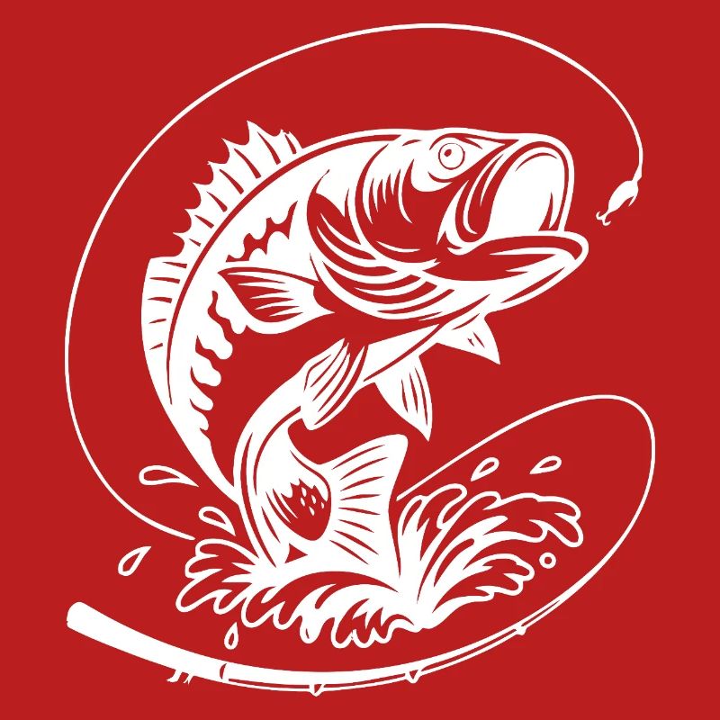 Dynamische Barschfisch-Illustration