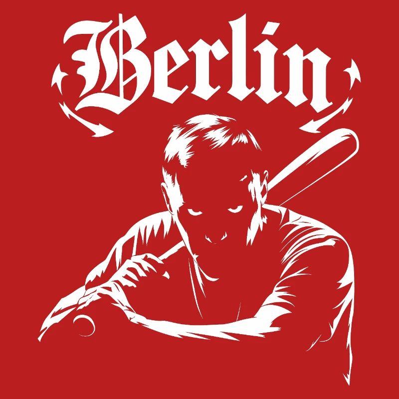 Berlin graphics with shadow effect