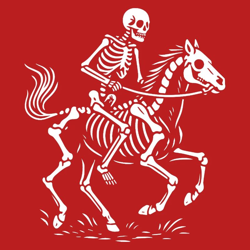 Ätherischer Skelettreiter Illustration