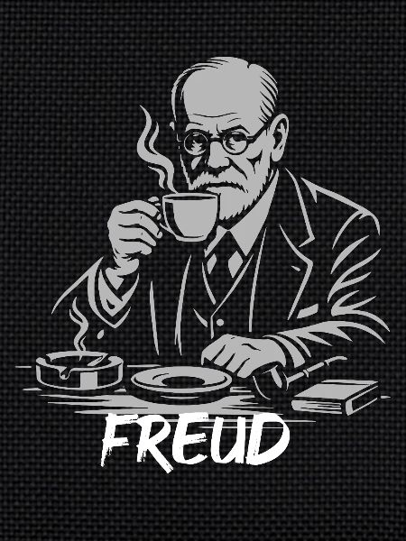 Freud Coffee Break Illustration