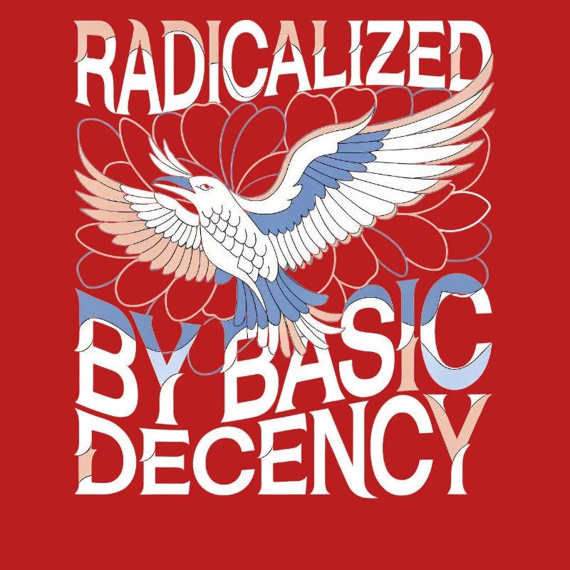 Radicalized by Basic Decency Statement Kunst