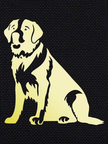 Saint Bernard Dog Silhouette