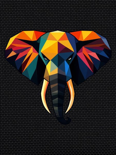 Elefant Low Poly Design