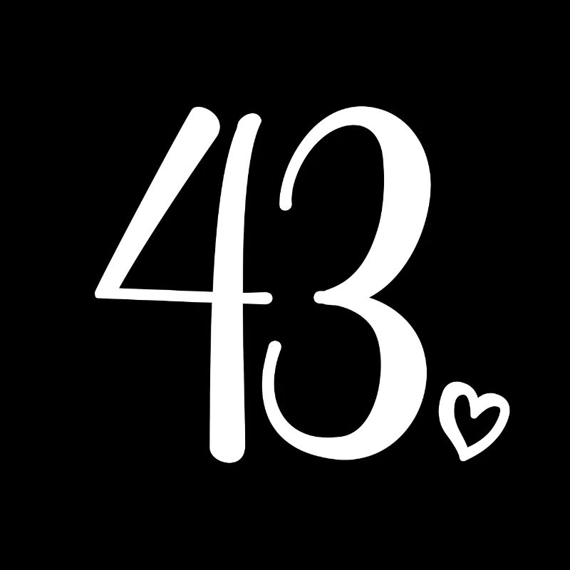 Mignon numéro 43, 43 ans, cadeau de 43e anniversaire