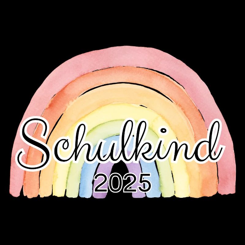 Schulkind Regenbogen bunt
