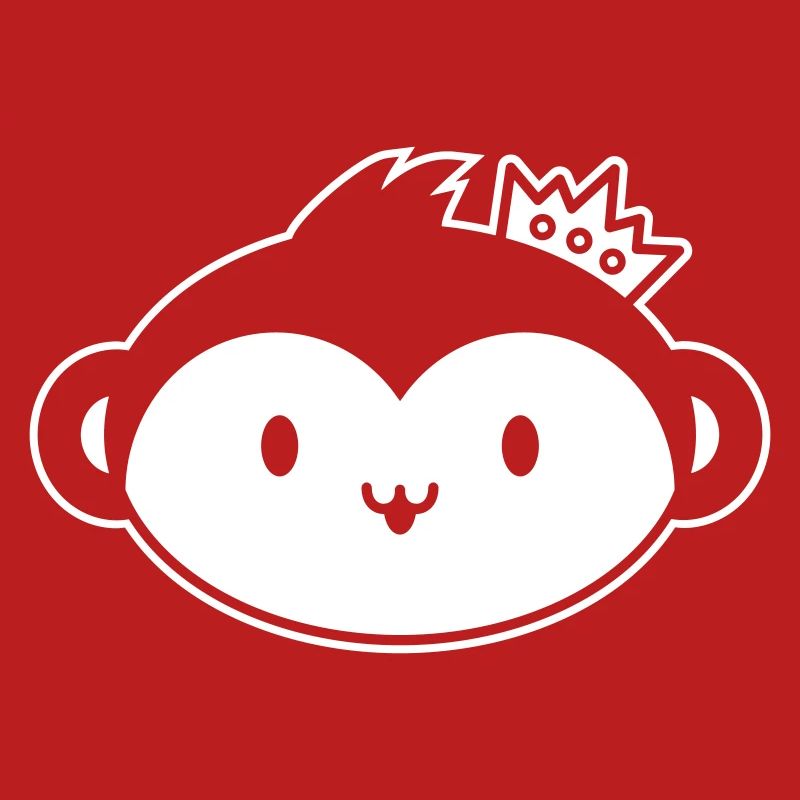 Monkey Crown – Cute Monkey Head with Crown