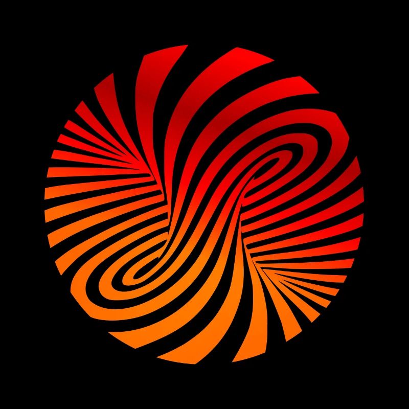 psychedelic tornado optische täuschung strudel dre