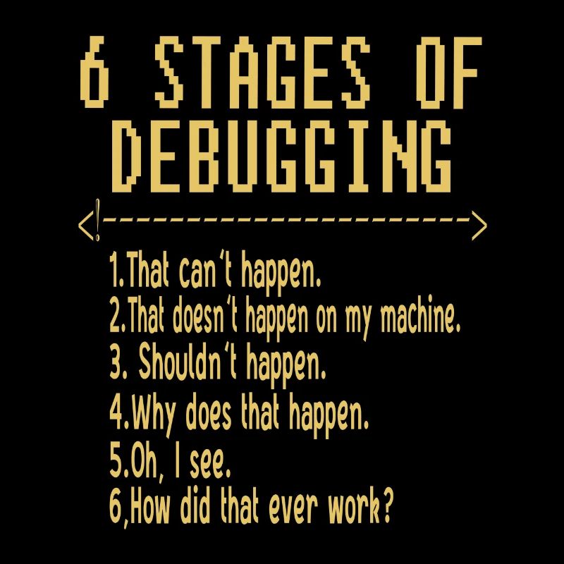 6 Stufen eines Fehlers - PC - CNC