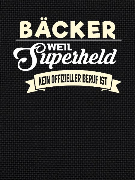 Superheld Beruf Bäcker