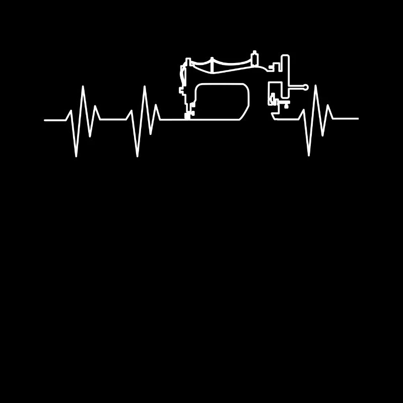 Sewing - tailoring - sewing machine - heartbeat