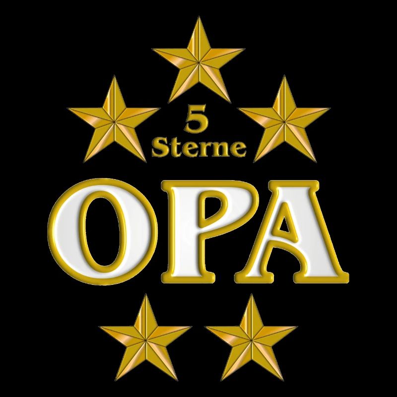 5 Sterne Opa in gold