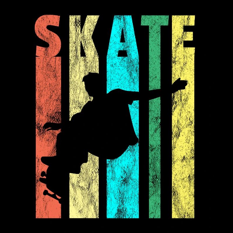 Skateboarder skater longboard gift skating long
