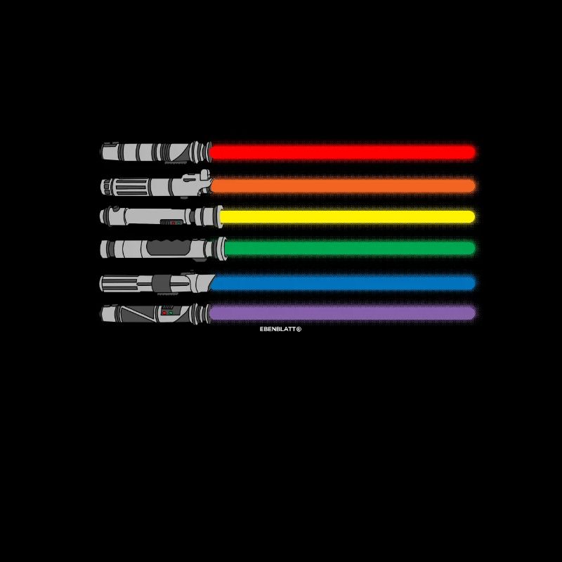 Cadeau de bannière LGBT PRIDE épée laser