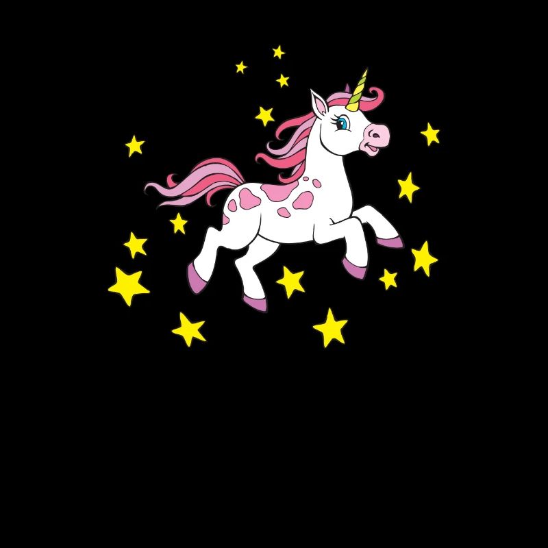 Licorne magique - licorne avec étoiles