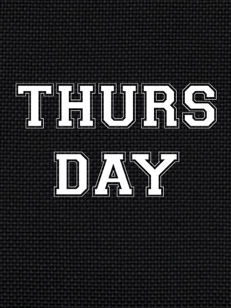 Thursday jeudi