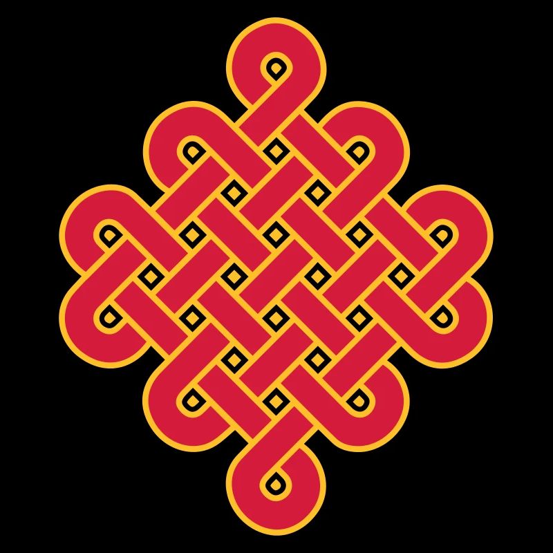 Endlos Knoten, Tibet, Unendlich, Buddhismus, Glück