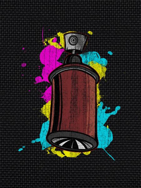Graffiti Spraydose mit Spritzfarben