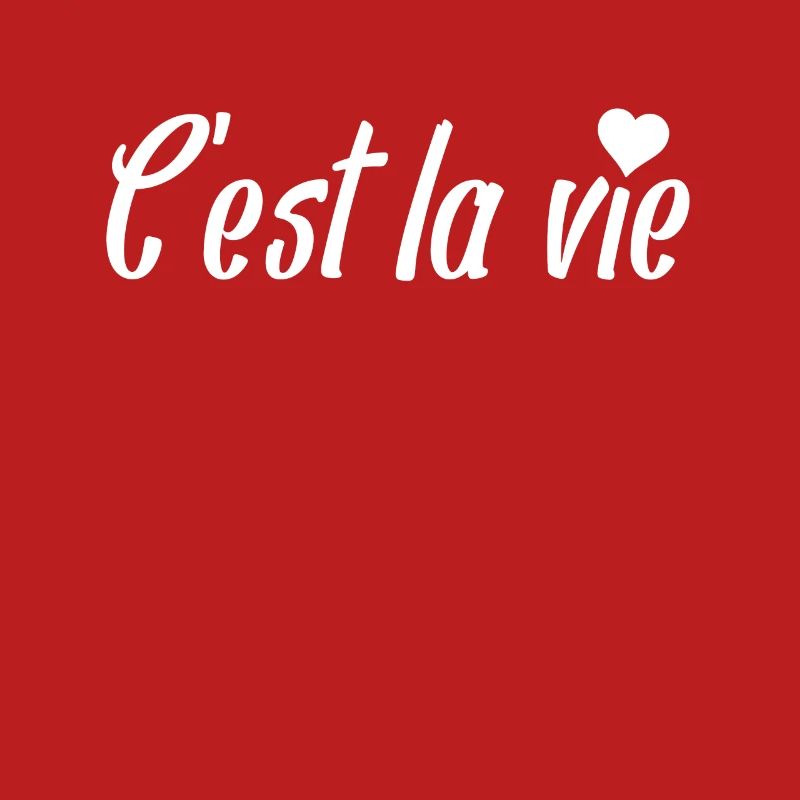 C’est la Vie Script with Heart