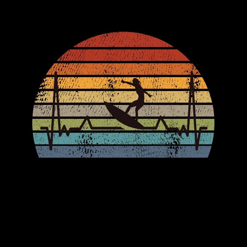 Surfen Surfing Retro