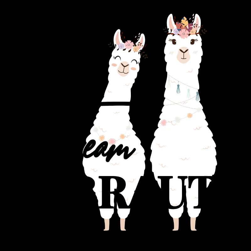 Team Braut Alpaca Lama Alpaka JGA Party Geschenk