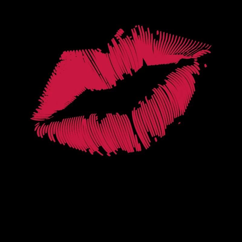 Baiser lèvres rouge à lèvres baiser bouche bisous