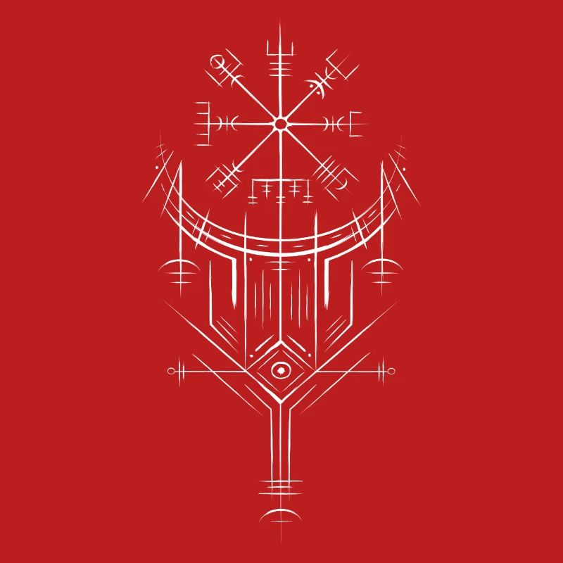 Vegvisir Runes Compass - Germanic Celts Vikings