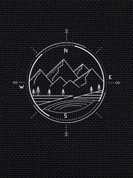 Mountains compass