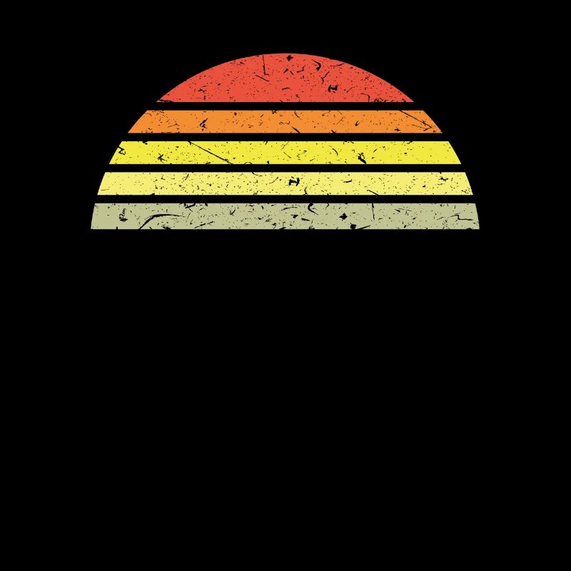 Sunset semicircle retro