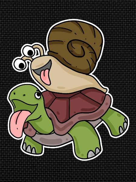 Tortue et escargot