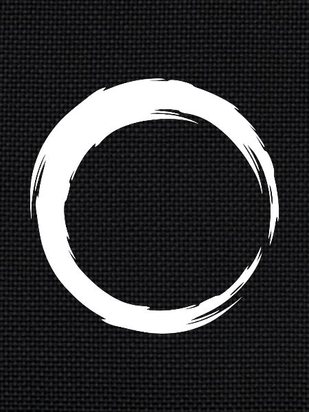 Circle line icon white